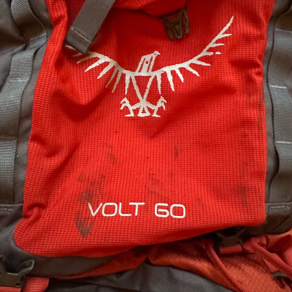 OSPREY Red and Gray Backpack - image 2